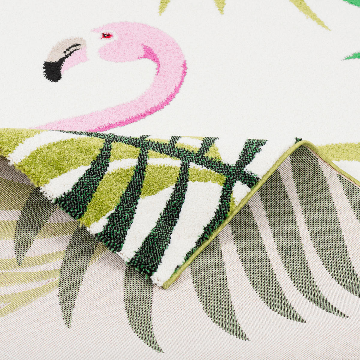 DESIGNER TEPPICH FARO TROPICAL FLAMINGO - Multicolor, Textil (160/230cm) - Pergamon
