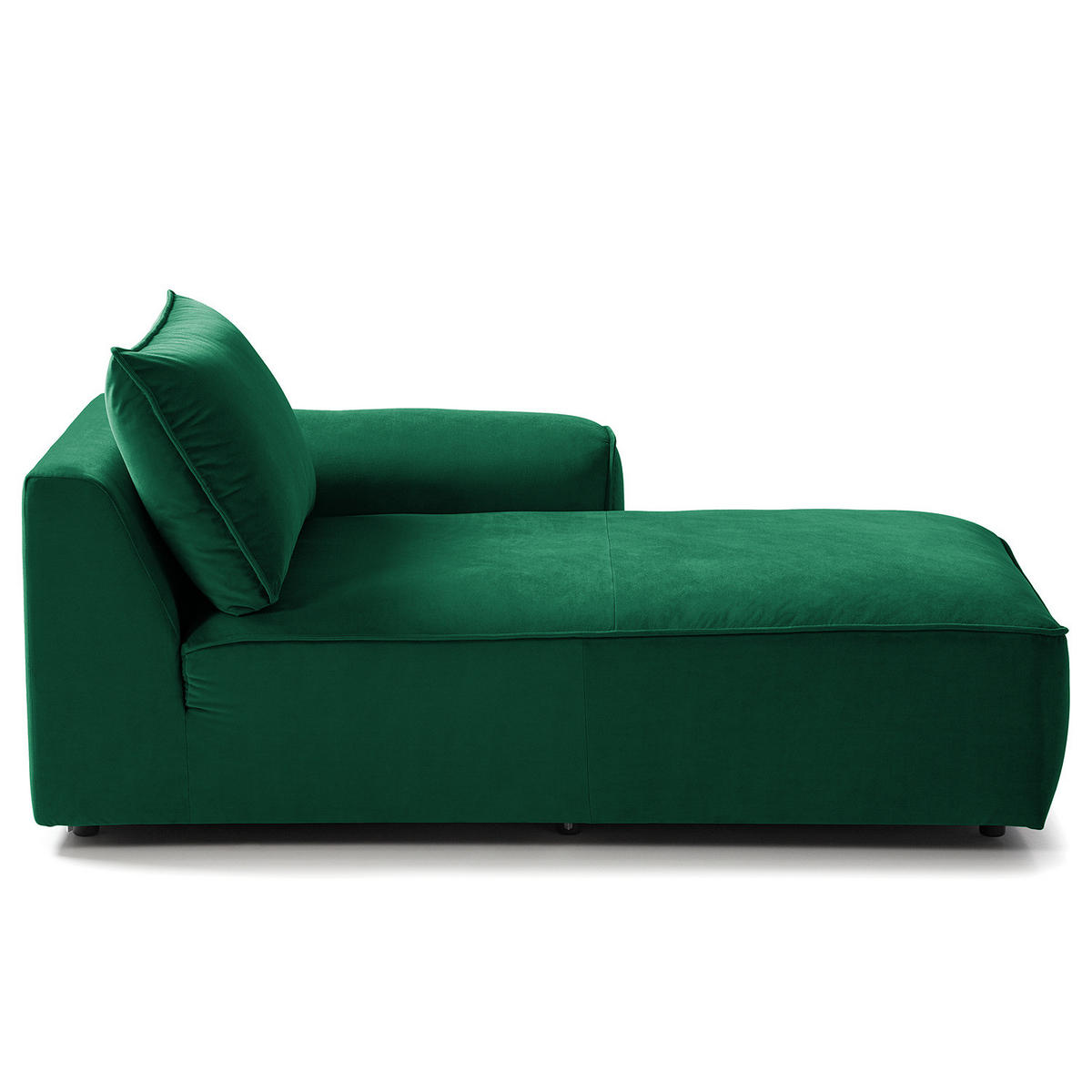 MODULLONGCHAIR - Dunkelgrün, Holz/Textil (170/82/105cm) - home24