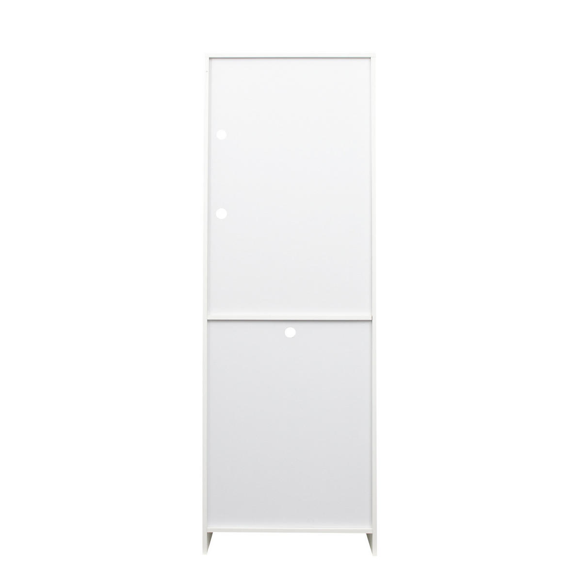 VITRINE 50/40/180 cm aus Spanplatte mit LED-Beleuchtung Weiß - Weiß, Holzwerkstoff (40/180/50cm) - Modenvie