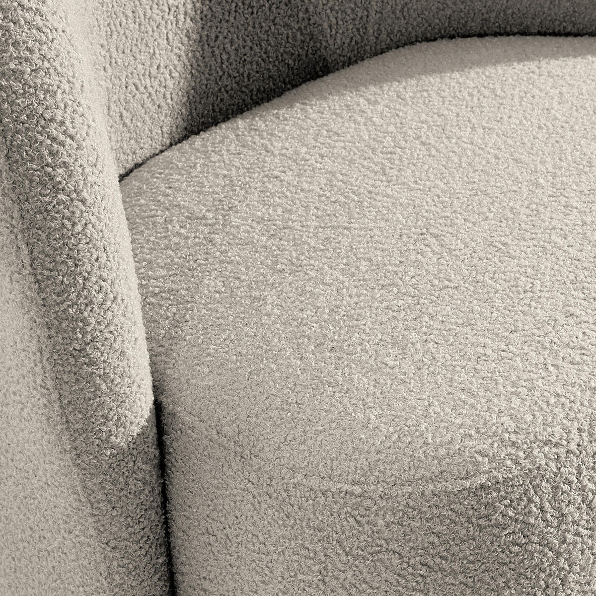 SESSEL - Hellgrau/Schwarz, Kunststoff/Textil (75/78/49cm) - home24