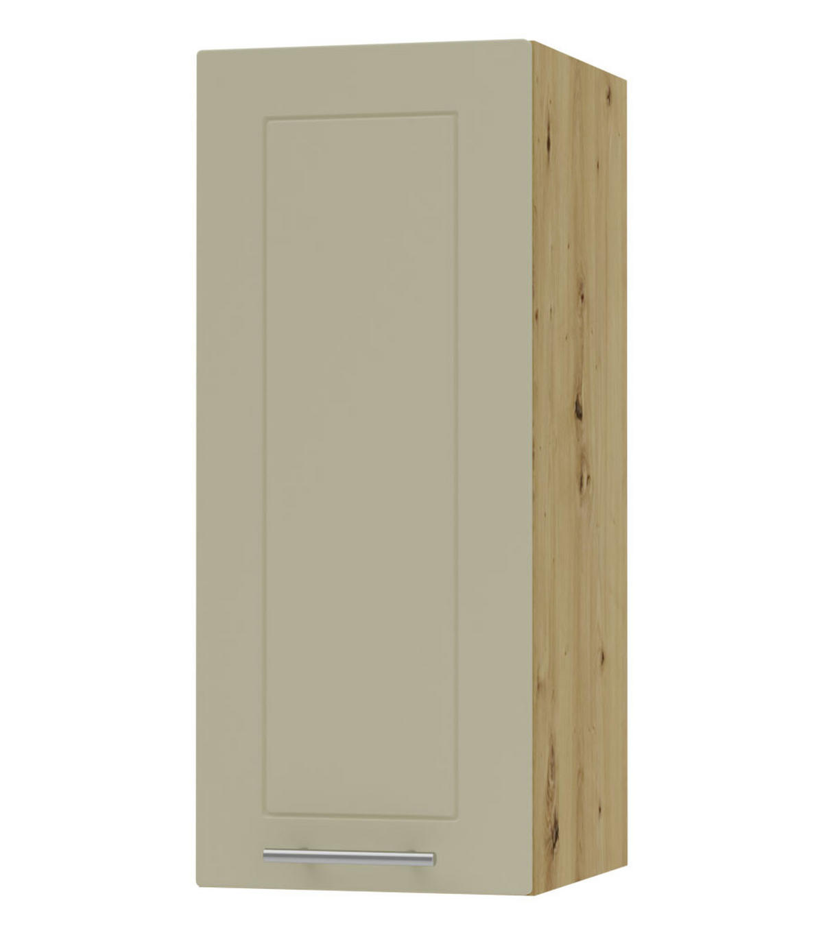 KÜCHENHÄNGESCHRANK Kvantum W2/30 Vanille Matt / Eiche Artisan Matt 30 / 32,5 / 72cm - Creme/Eiche Artisan, Holz/Holzwerkstoff (30/72/32.5cm) - Feldmann-Wohnen