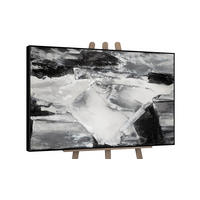 GEMÄLDE Kontrastreiche Reflexionen II Schattenfugenrahmen Schwarz 120x80 cm - Schwarz, Holz (120/80cm) - YS-art gallery