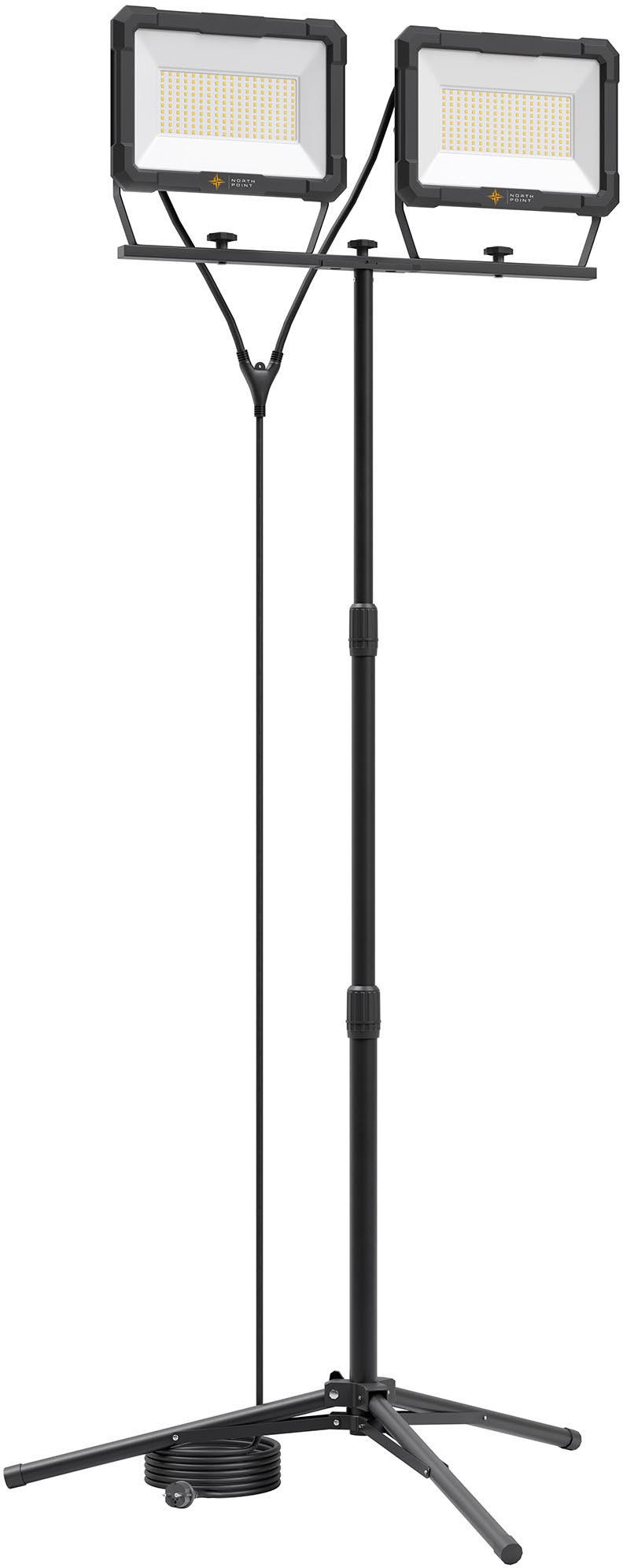 Northpoint Led-Doppelbaustrahler Schwarz 126x167x126 cm
