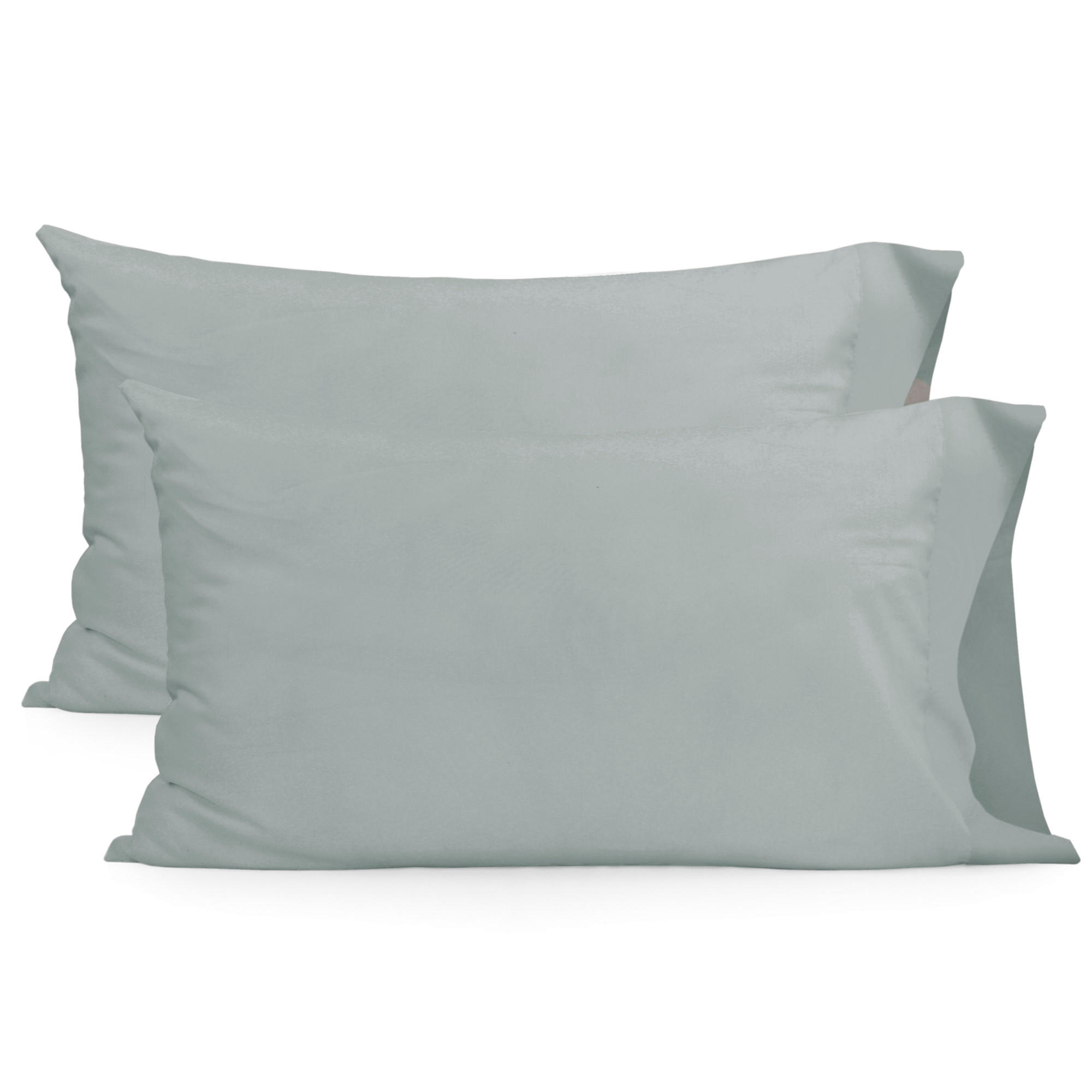 KISSENBEZUG basic 50x75 cm (x2) grau - Grau, Textil (50/75cm) - Happy Friday