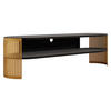 TV-LOWBOARD Fikoli Oval Gold - Goldfarben/Schwarz, Holzwerkstoff/Metall (140/40/40cm) - MIRJAN24