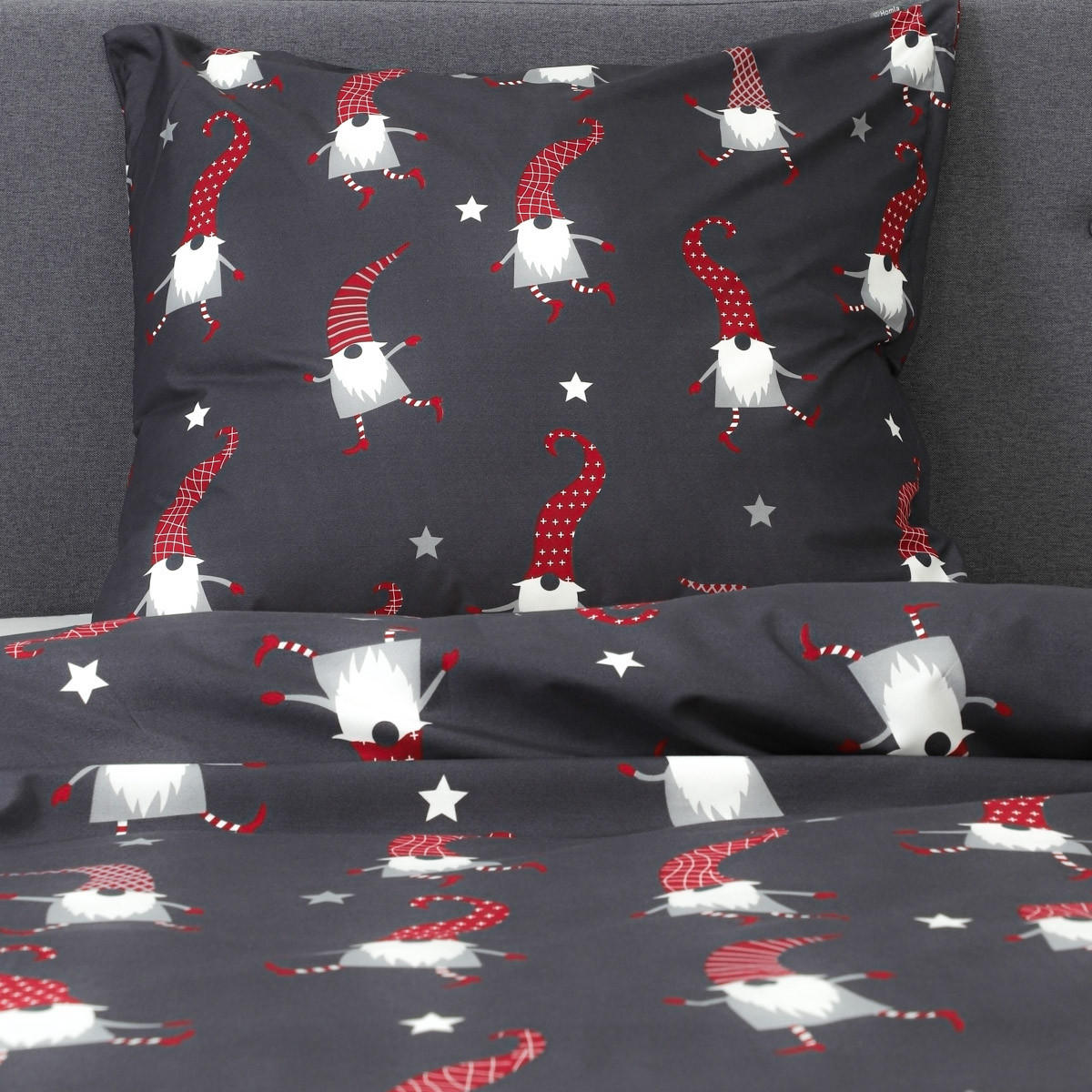 BETTWÄSCHE Gnomm Mikrofaser 160/200 cm - Dunkelblau, Textil (160/200cm) - Homla