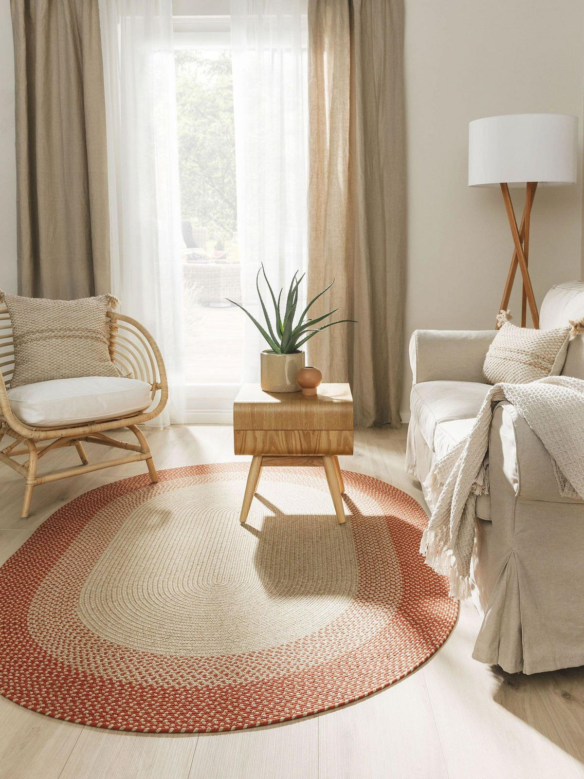 OUTDOORTEPPICH Nandi Terracotta 140/200 cm - Braun, Kunststoff/Textil (140/1cm) - KUNSTLOFT