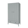 KINDERKLEIDERSCHRANK Allpin_2, 2-türig – ideal für das Kinderzimmer - Grau, Holzwerkstoff (102/190/55cm) - RAUMHIRSCH FURNITURE