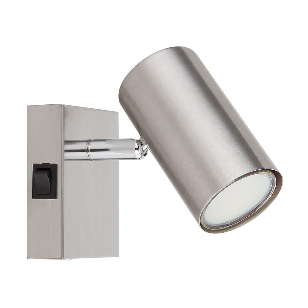 LED WANDLEUCHTE Robby Metall Silber - Silberfarben, Metall (7/10/12cm) - Globo Lighting