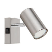 LED WANDLEUCHTE Robby Metall Silber - Silberfarben, Metall (7/10/12cm) - Globo Lighting