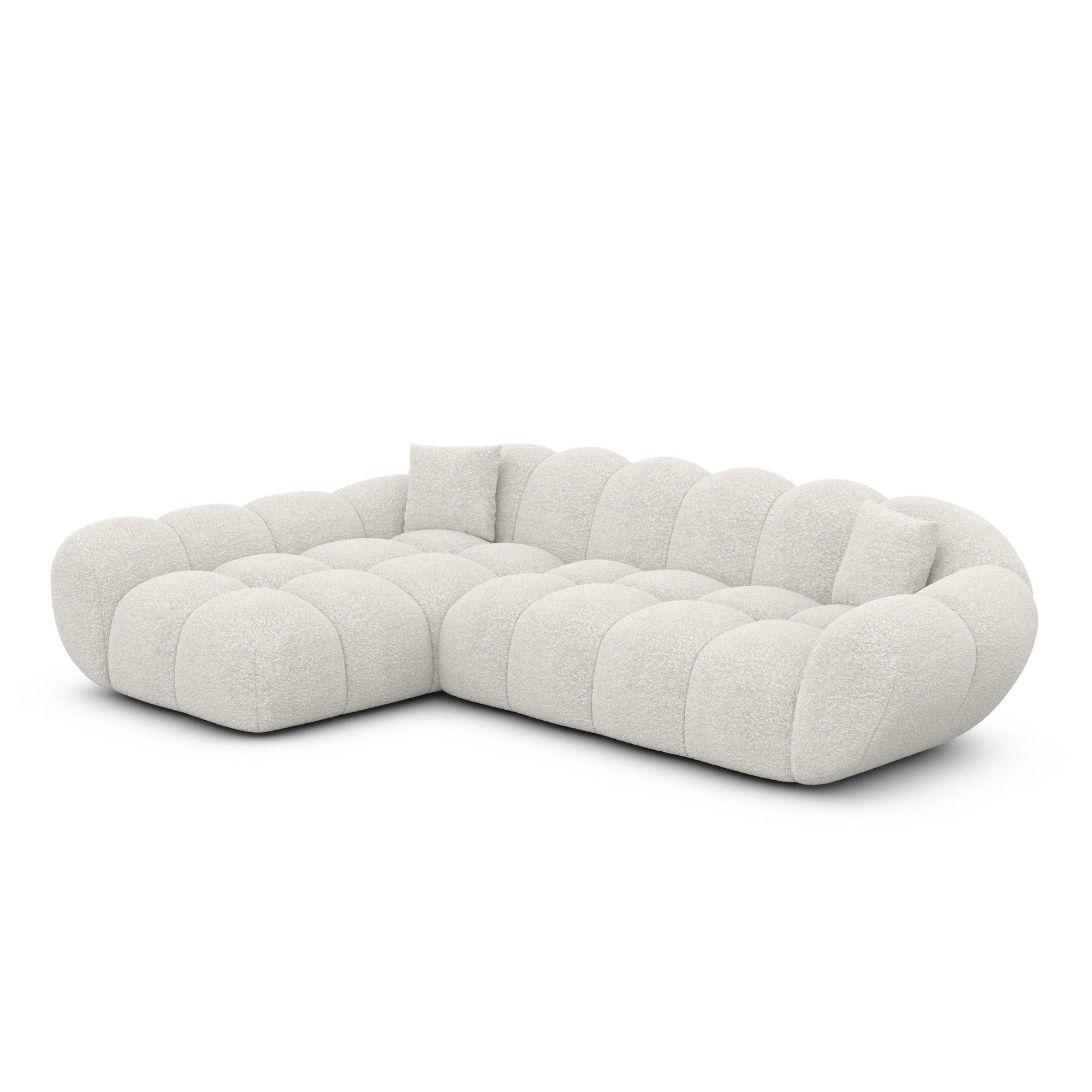 Varoyal Ecksofa Weiß 265x160 cm