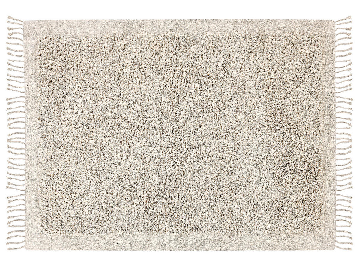 SHAGGY-TEPPICH Bitlis 200/140 cm - Beige, Textil (140/200cm) - Beliani