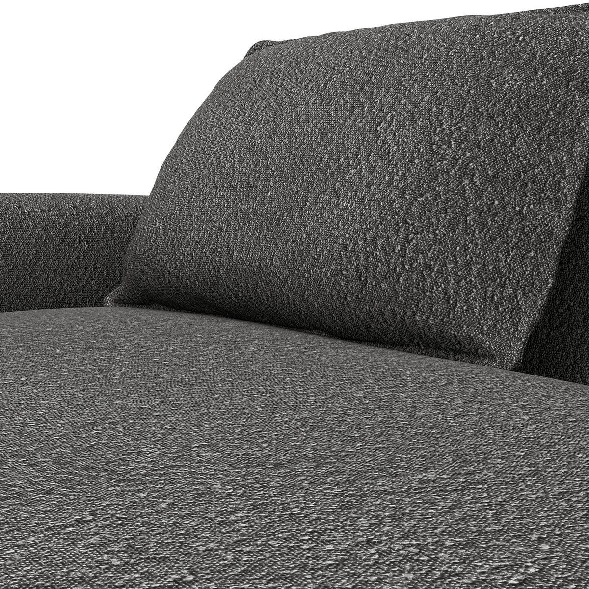 2,5-SITZER SOFA - Grau, Textil (217/82/156cm) - home24