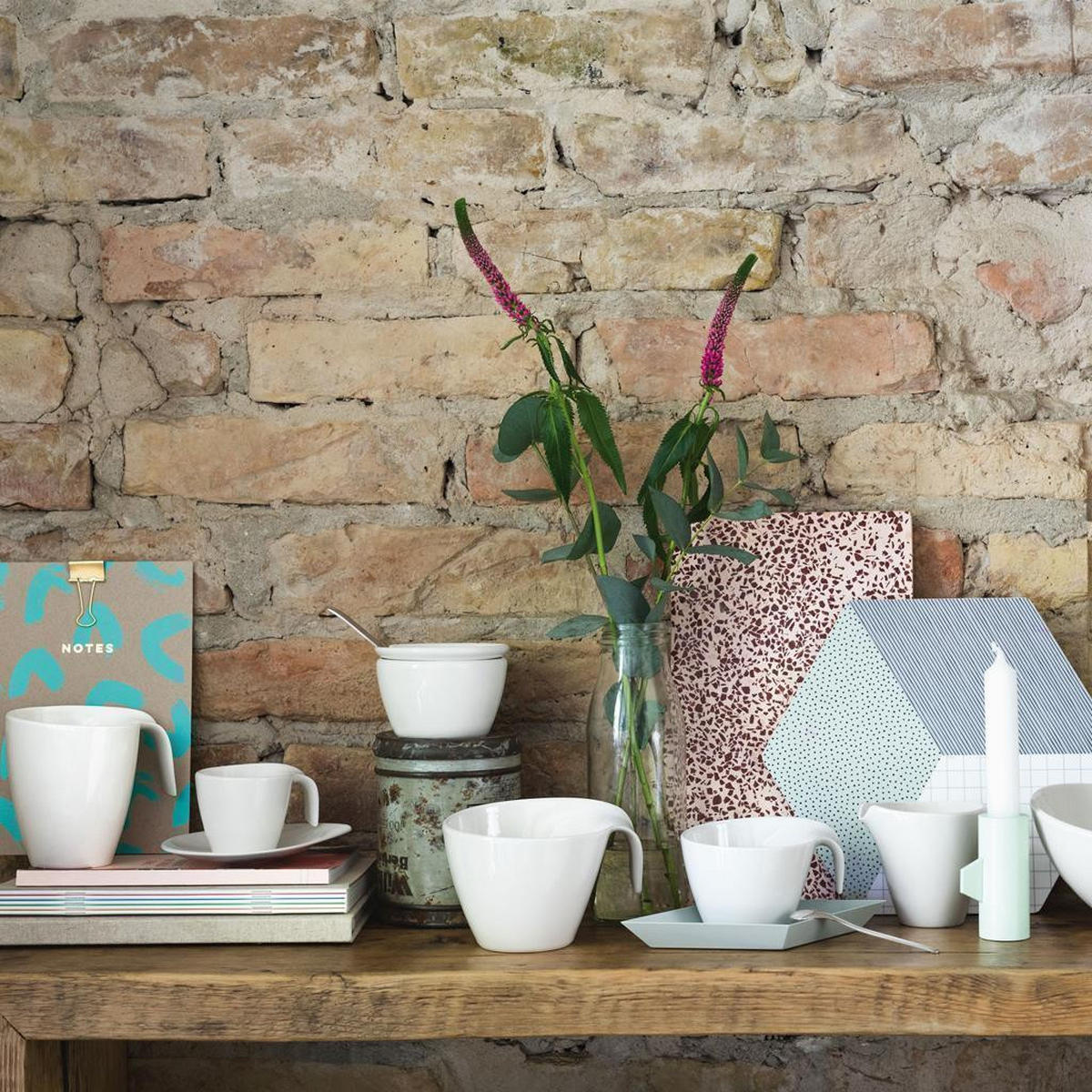 FRÜHSTÜCKSTASSEN Flow weiß 250 ml 6er Set - Weiß, Keramik (0.25L) - Villeroy & Boch