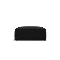 POUF Jodie aus strukturiertem Stoff schwarz - Schwarz, Textil (80/40/102cm) - Micadoni