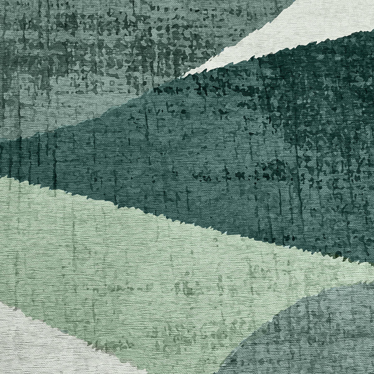 TEPPICH, Grün - Grün, Textil (120/180cm) - Oviala