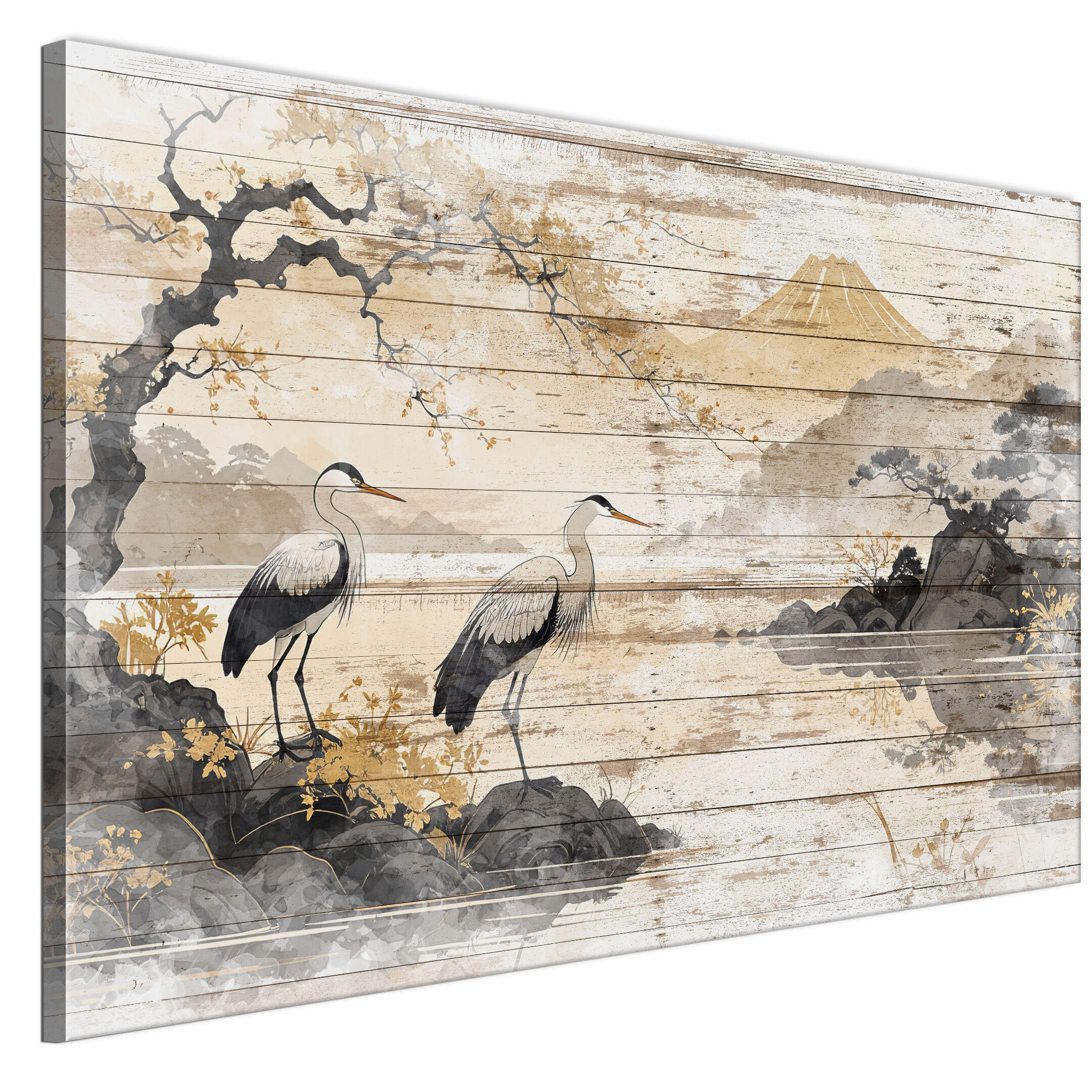 LEINWANDBILD Japanische 120x80 cm - Multicolor, Holz (120/80cm) - LUMASOUL