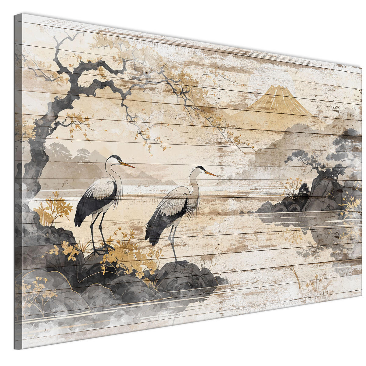 LEINWANDBILD Japanische 120x80 cm - Multicolor, Holz (120/80cm) - LUMASOUL