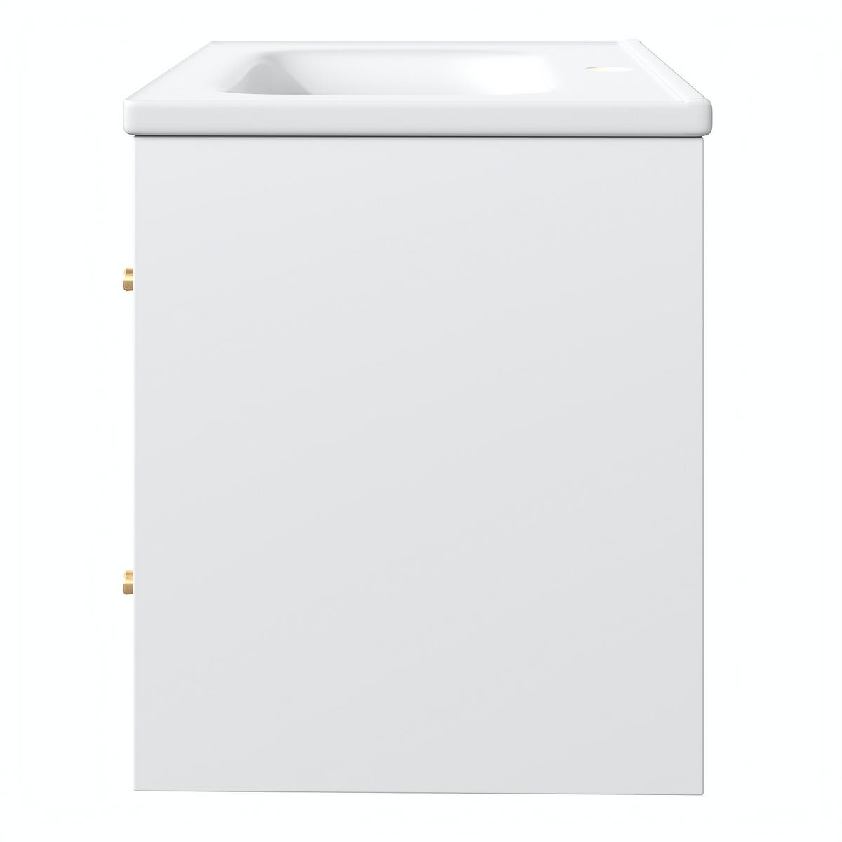 WASCHTISCHUNTERSCHRANK Weiß 60,5/47,5/57 cm - Weiß, Holz (60.5/57/47.5cm) - PANGIVO