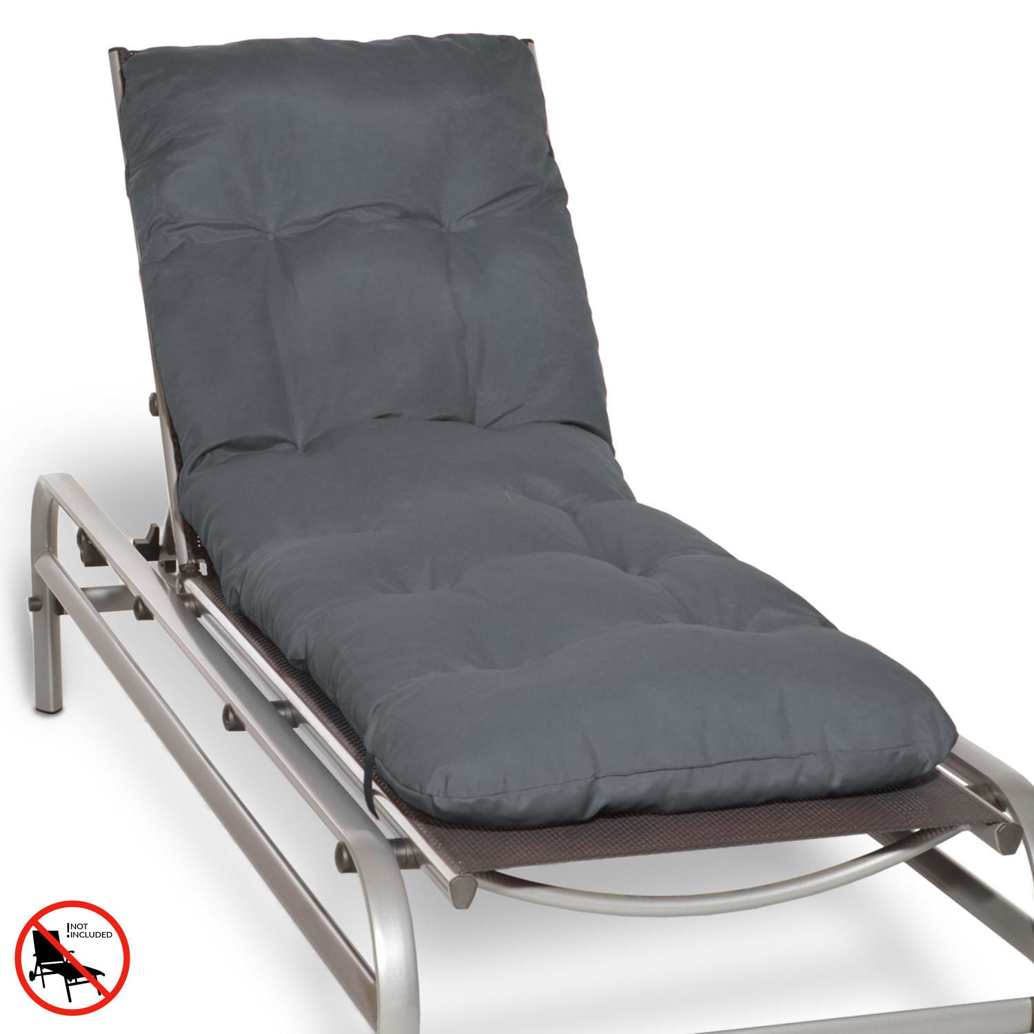 Beautissu Rolliegenauflage Graphit 60x8x190 cm