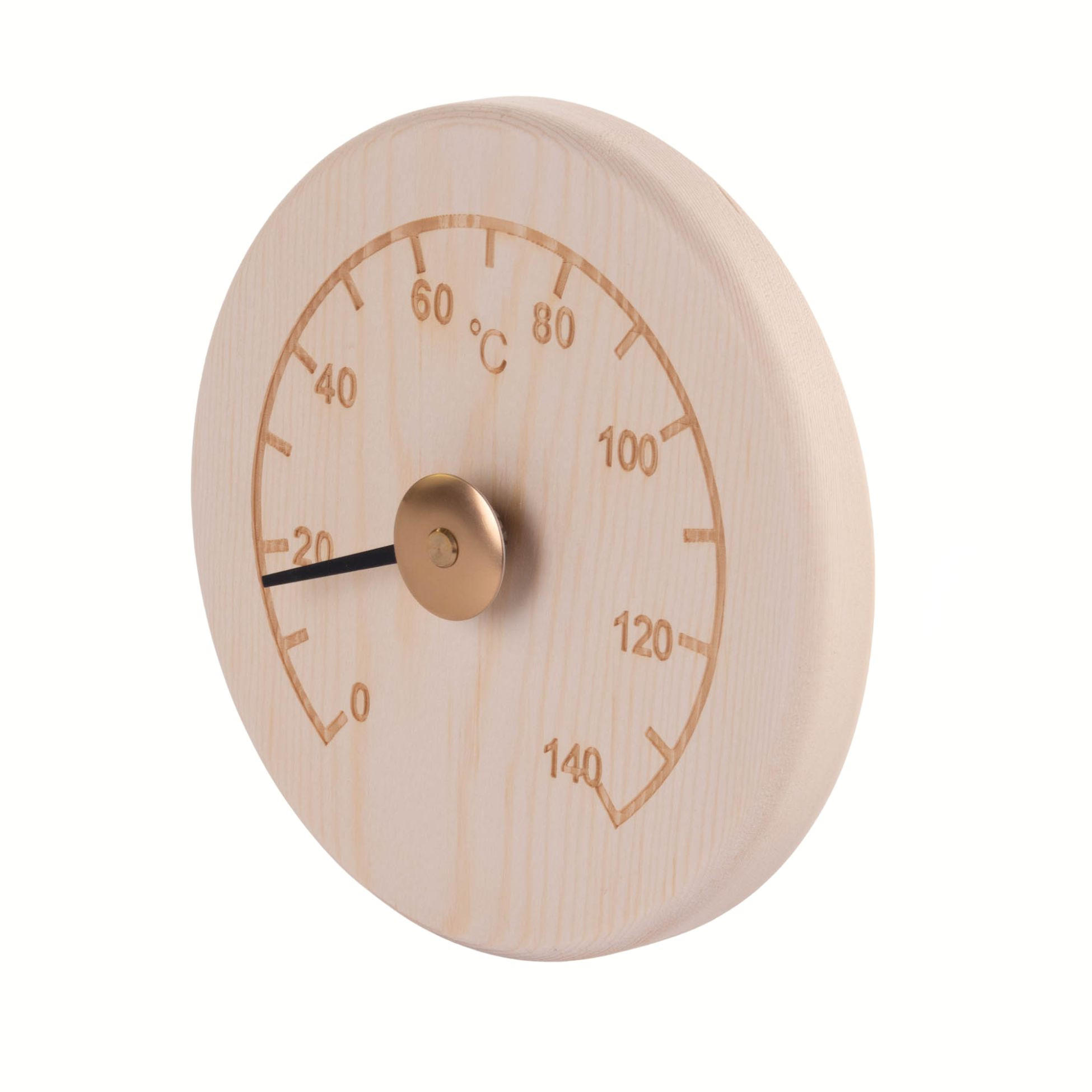 SAUNATHERMOMETER Kiefernholz - Beige, Holz (13.5/13/2cm)