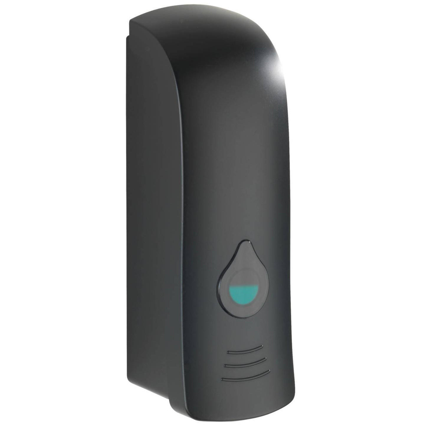 SEIFEN- und Desinfektionsmittelspender Ranera 280 ml 7,5/7/22 cm - Schwarz, Kunststoff (7/22/7.5cm) - Wenko