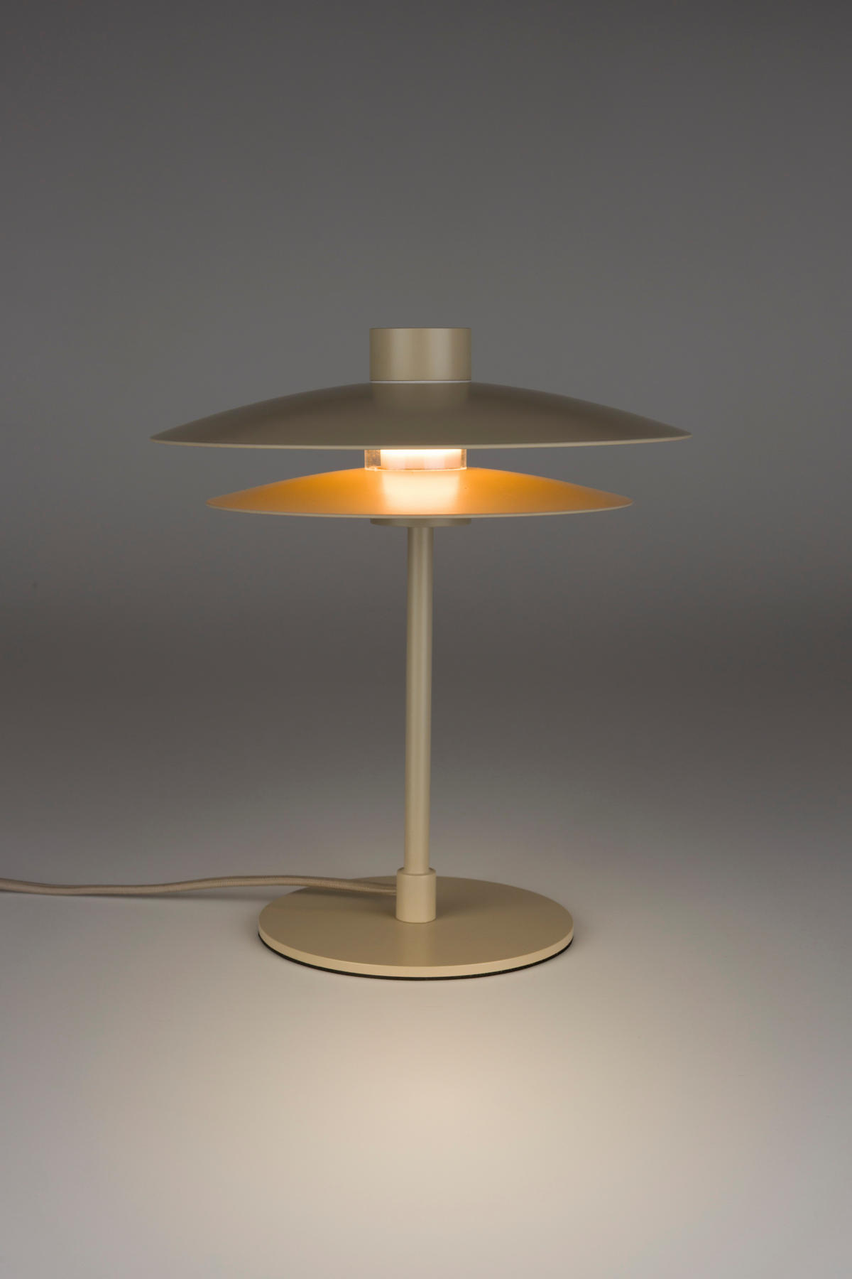 TISCHLAMPE Wubbo - Beige - 26.5/26.5/32 cm - Beige, Metall (26.5/26.5/32cm) - Novel
