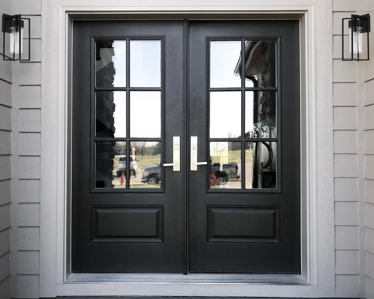 AUSSENWANDLEUCHTE Schwarz E27 Klarer Diffusor IP54 - Schwarz, Metall (12.6/33.2/18.6cm) - CGC Europe