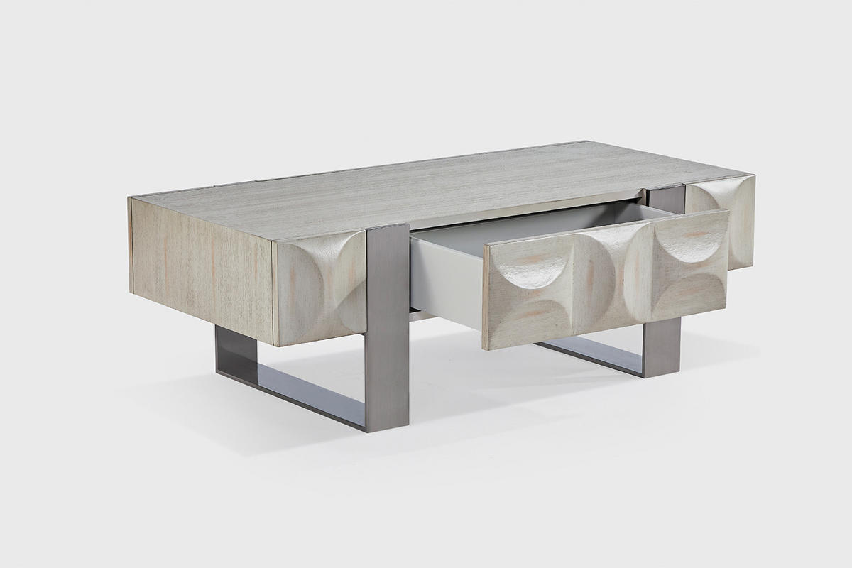 LOWBOARD MARGO Grau Holz - Grau, Holz/Holzwerkstoff (120/40/60cm) - KAWOLA