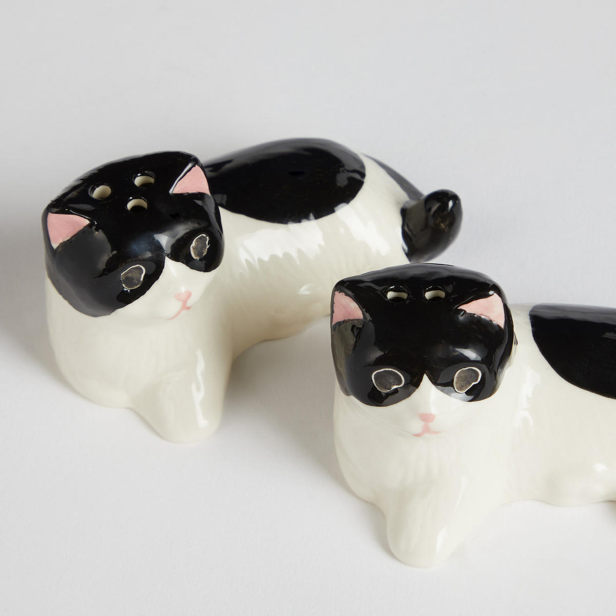 SALZ- UND PFEFFERSTREUER Salt & Pepper Katzen - Schwarz, Stein (5/5/8cm) - Butlers