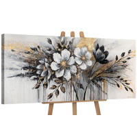 GEMÄLDE Glühen der Farben auf Keilrahmen 115x50 cm - Braun, Holz (115/50cm) - YS-art gallery