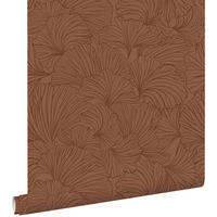 TAPETE Ginkgoblätter 53 cm x 10.05 m - Terracotta, Papier (53/1000cm) - ESTAhome