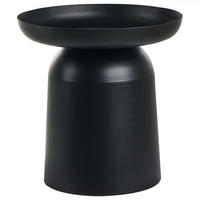 BEISTELLTISCH Metall Schwarz Torrens - Schwarz, Metall (45/45/46cm) - Beliani