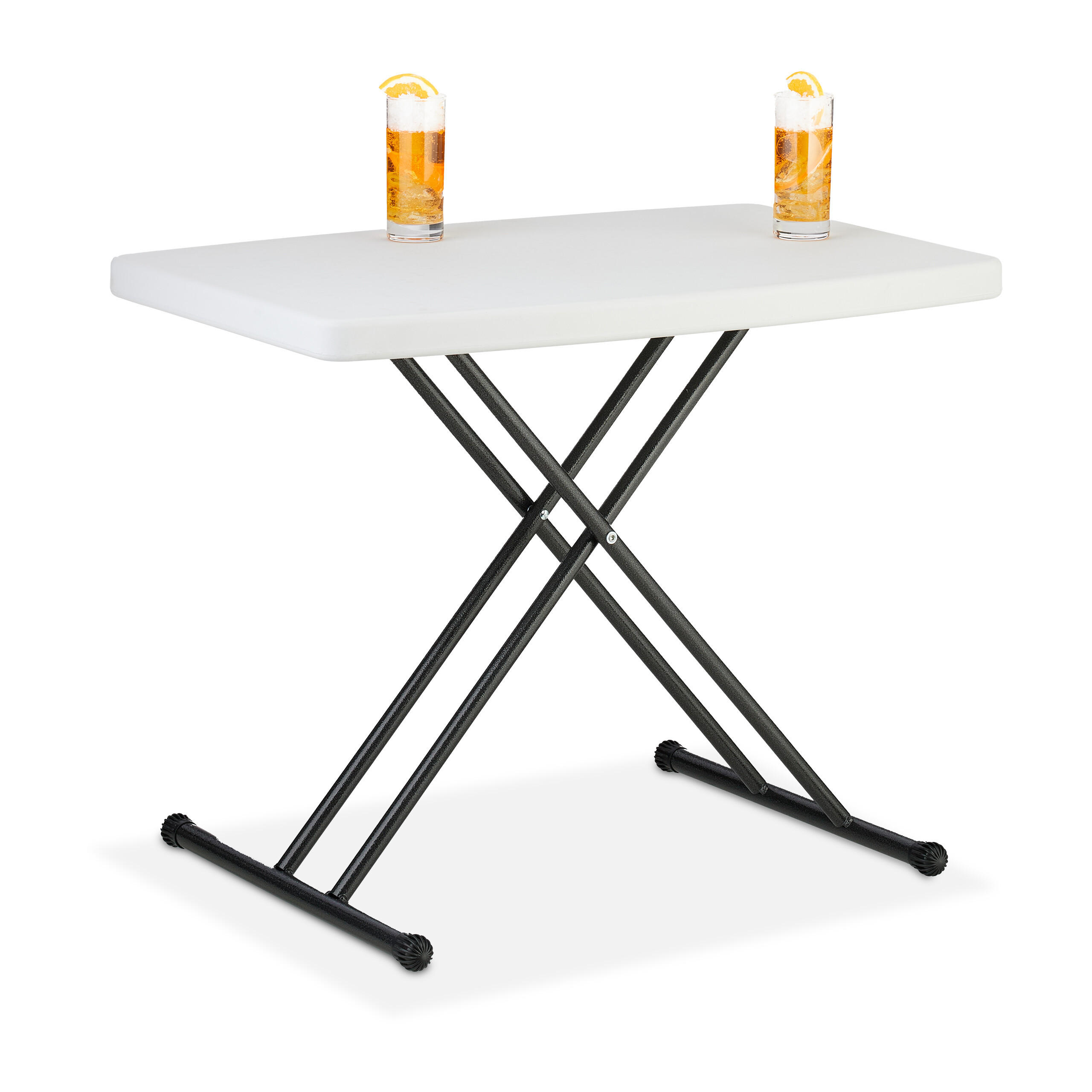 CAMPINGTISCH - Weiß, Kunststoff/Metall (49/78/71cm) - Relaxdays