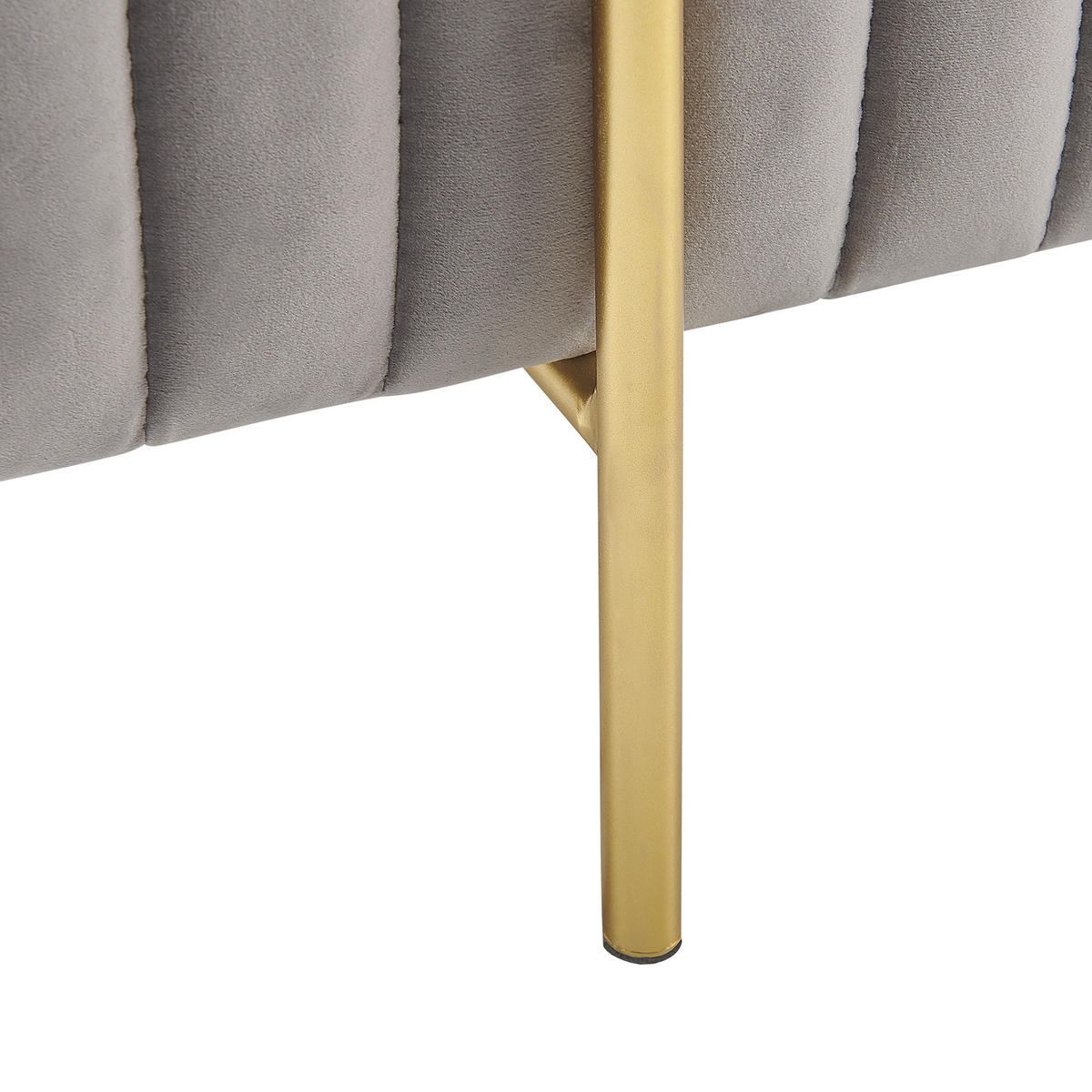 HOCKER Dayton 48/48/41 cm - Grau, Textil (48/41/48cm) - Beliani