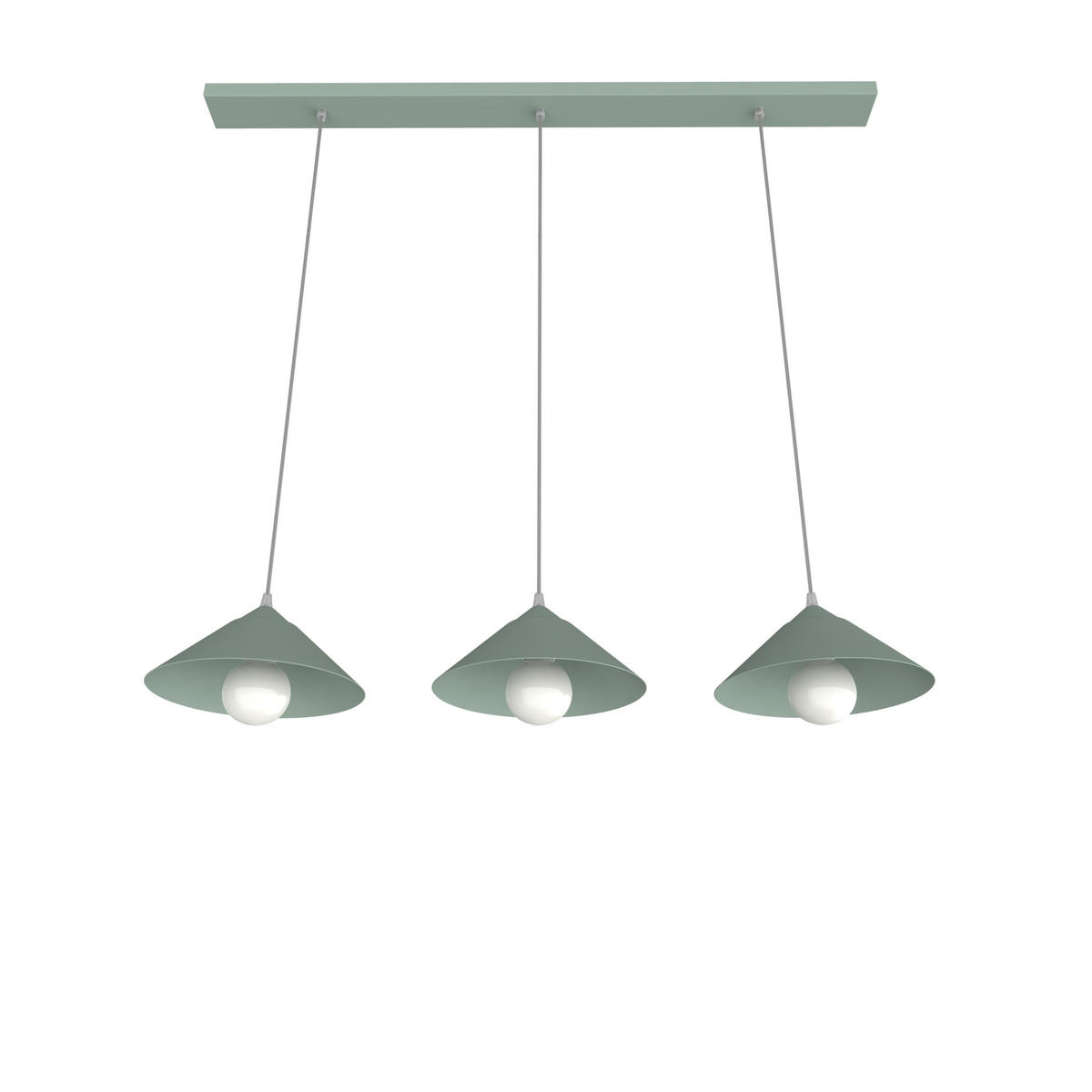 HÄNGELEUCHTE - Grün, Metall (25/100/120cm) - Lumicom