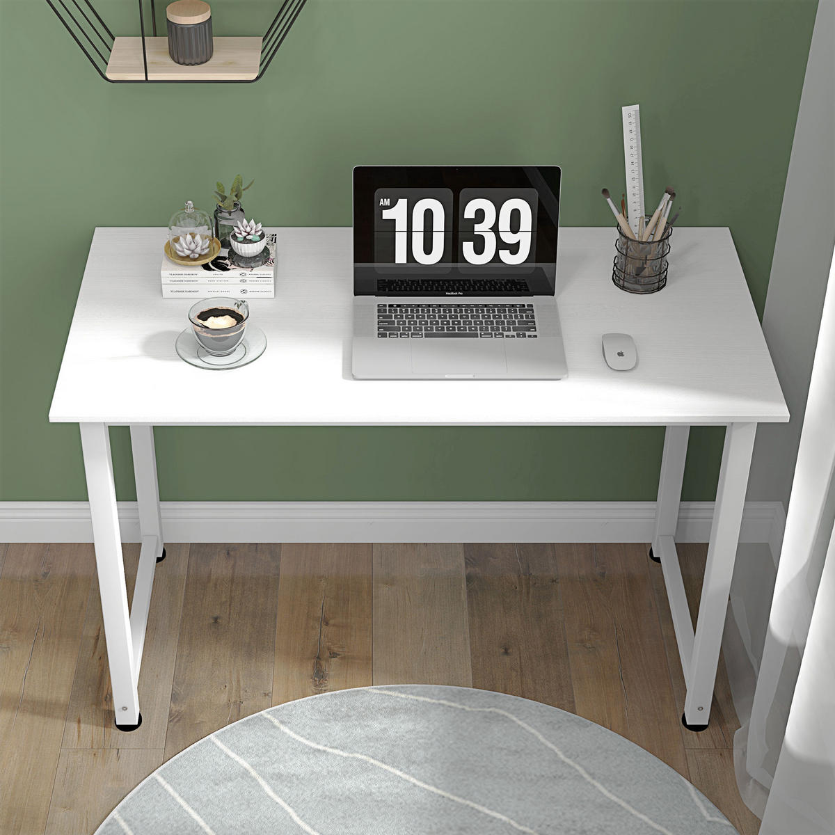 COMPUTERTISCH DE-14882 120x60 cm multifunktional Weiß - Weiß, Holzwerkstoff (60/120/76cm) - ComfortXL