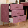 KOMMODE Velia Rosa 70 x 78.5 cm mit 3 Schubladen - Pink, Holzwerkstoff (70/78.5/39cm) - Vicco