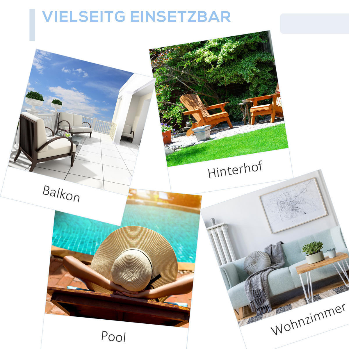 SCHAUKELSTUHL, Polyrattan+Metall, Braun+Cremeweiß, 66 x 88 x 98 cm - Braun, Kunststoff (88/98/66cm) - Outsunny