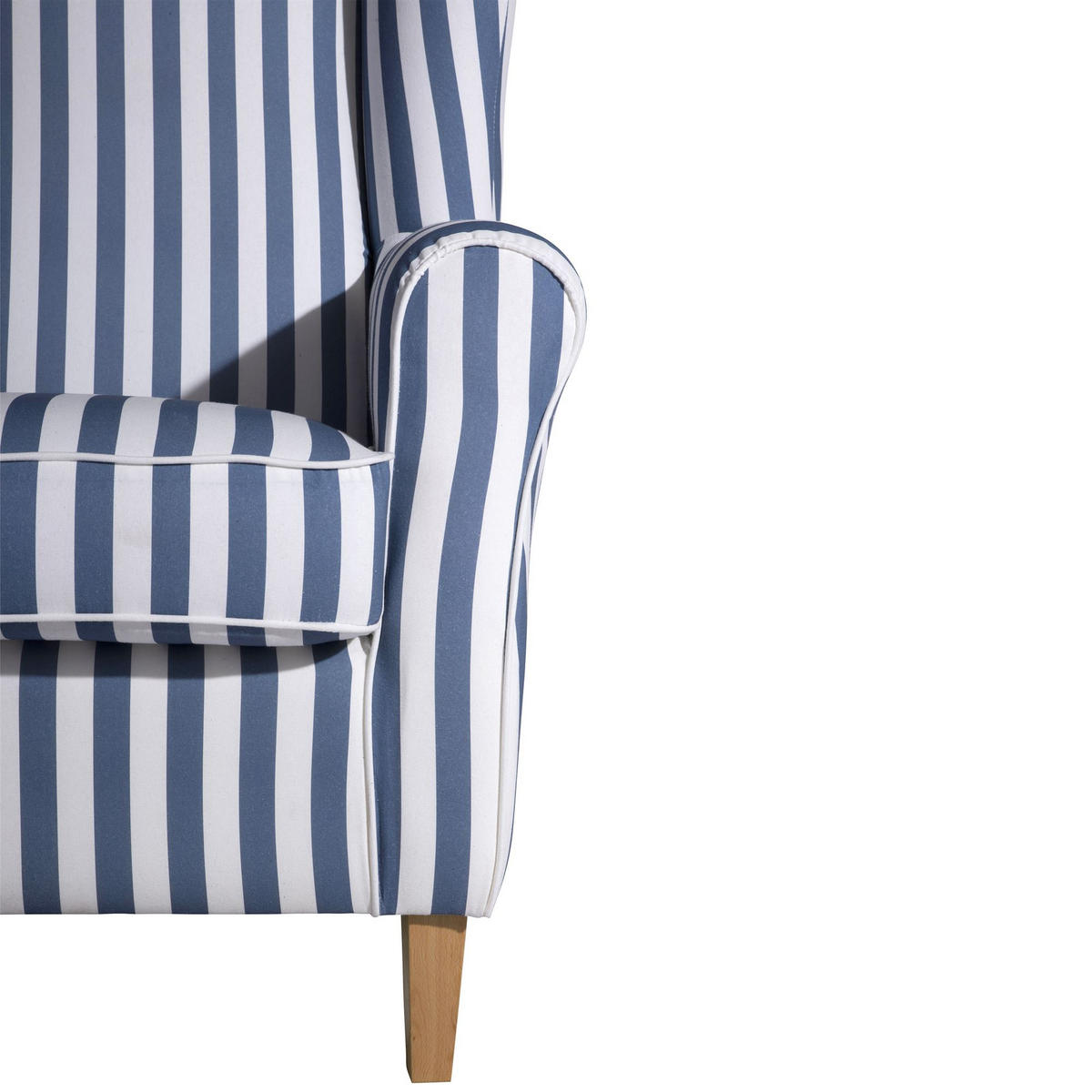 OHRENBACKENSESSEL Karlen Flachgewebe blau - Blau, Kunststoff (77/103/86cm) - 58aufmkessel