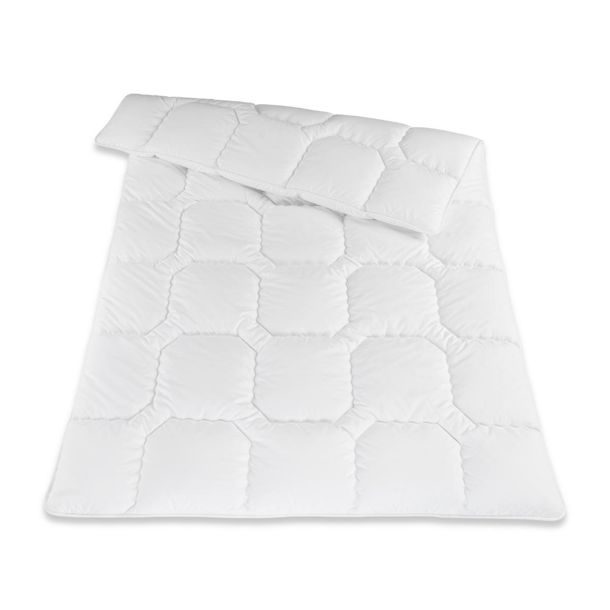 STEPPBETT Softline, verschiedene Wärmestufen, Allergikergeeignet, Ausführung: Duo-Steppbett, Größe: 200 x 200 cm - Weiß, Textil (200/200cm) - Betten-ABC