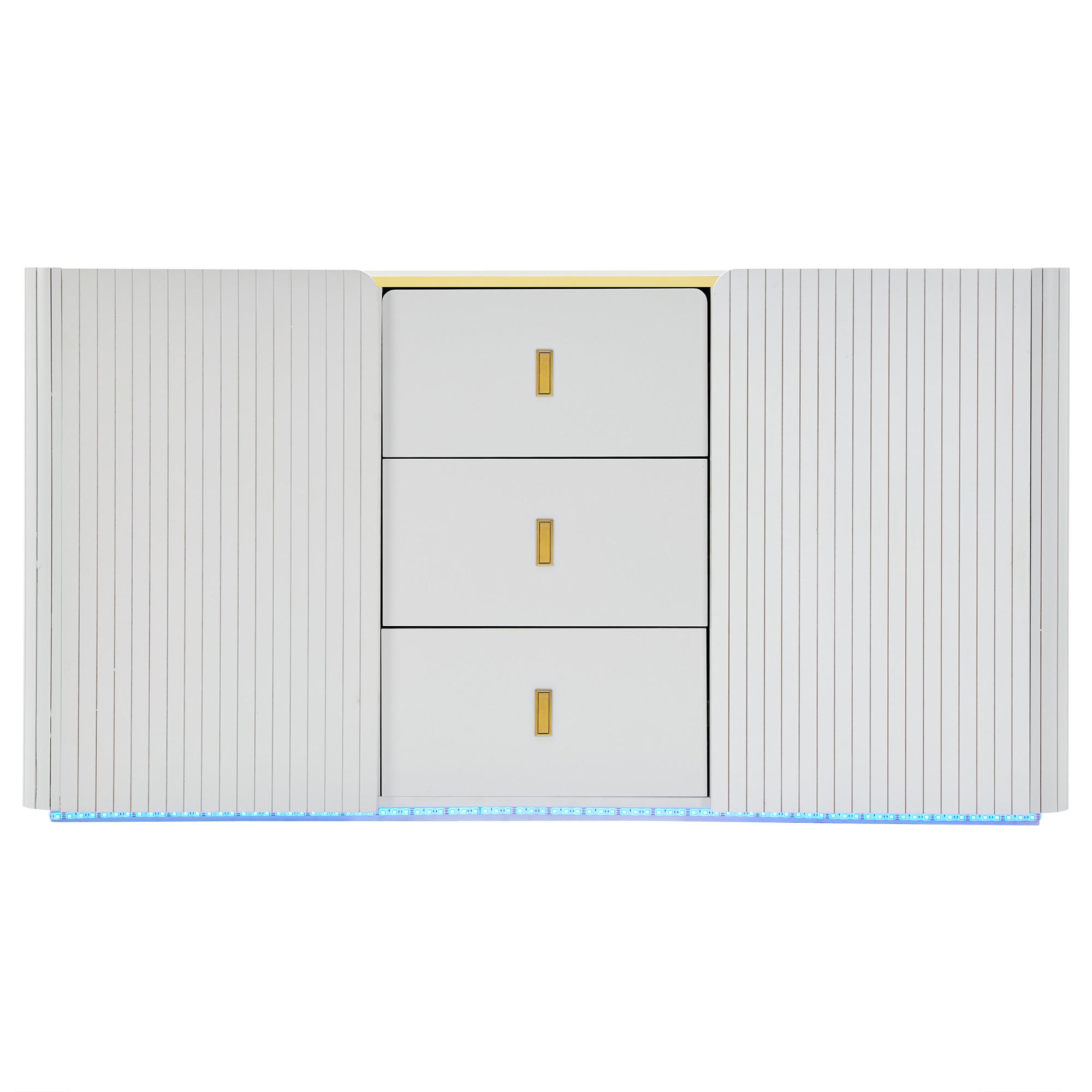 SIDEBOARD Weiß 150/35/80 cm - Weiß, Holzwerkstoff (35/80/150cm) - Urban Meuble