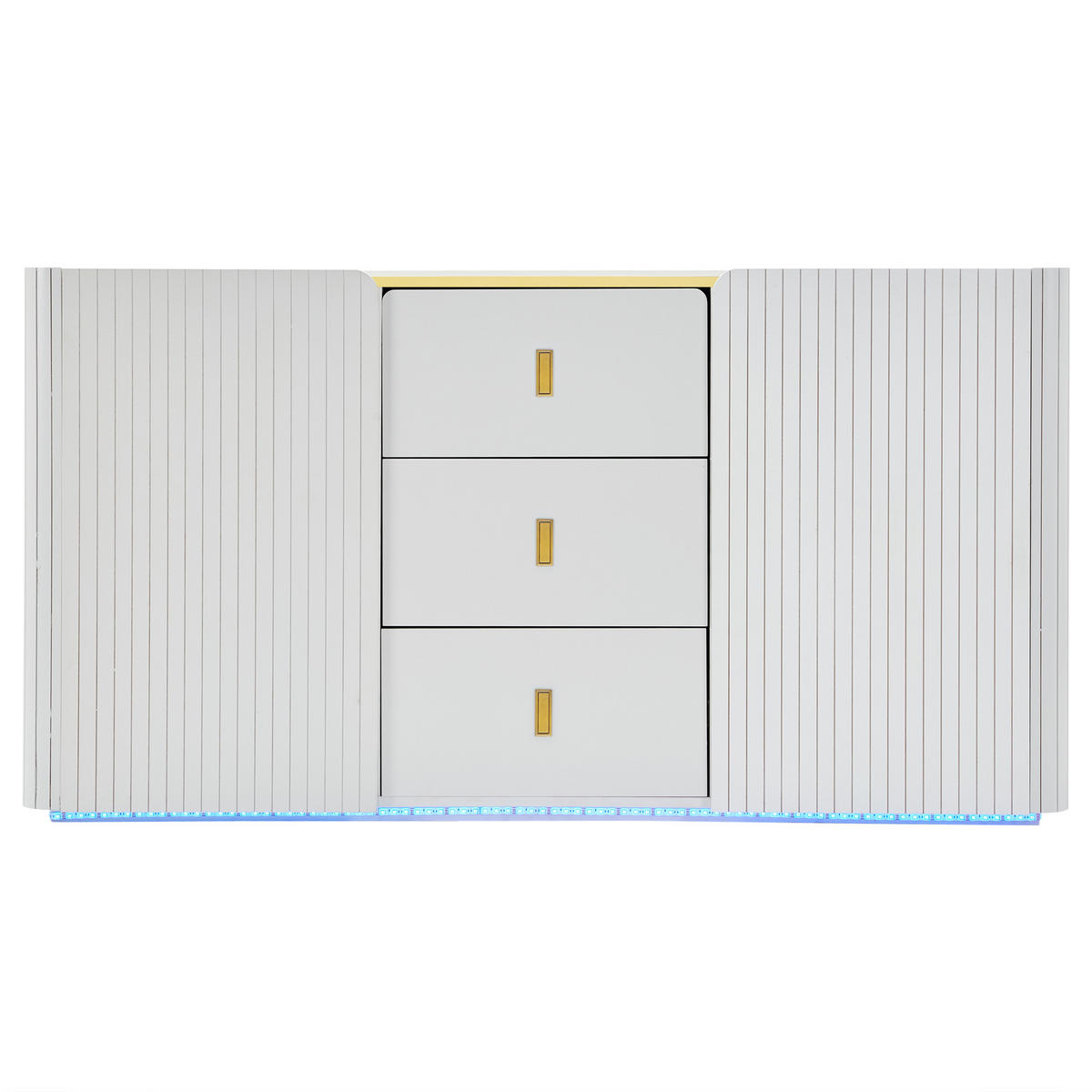 SIDEBOARD Weiß 150/35/80 cm - Weiß, Holzwerkstoff (35/80/150cm) - Urban Meuble