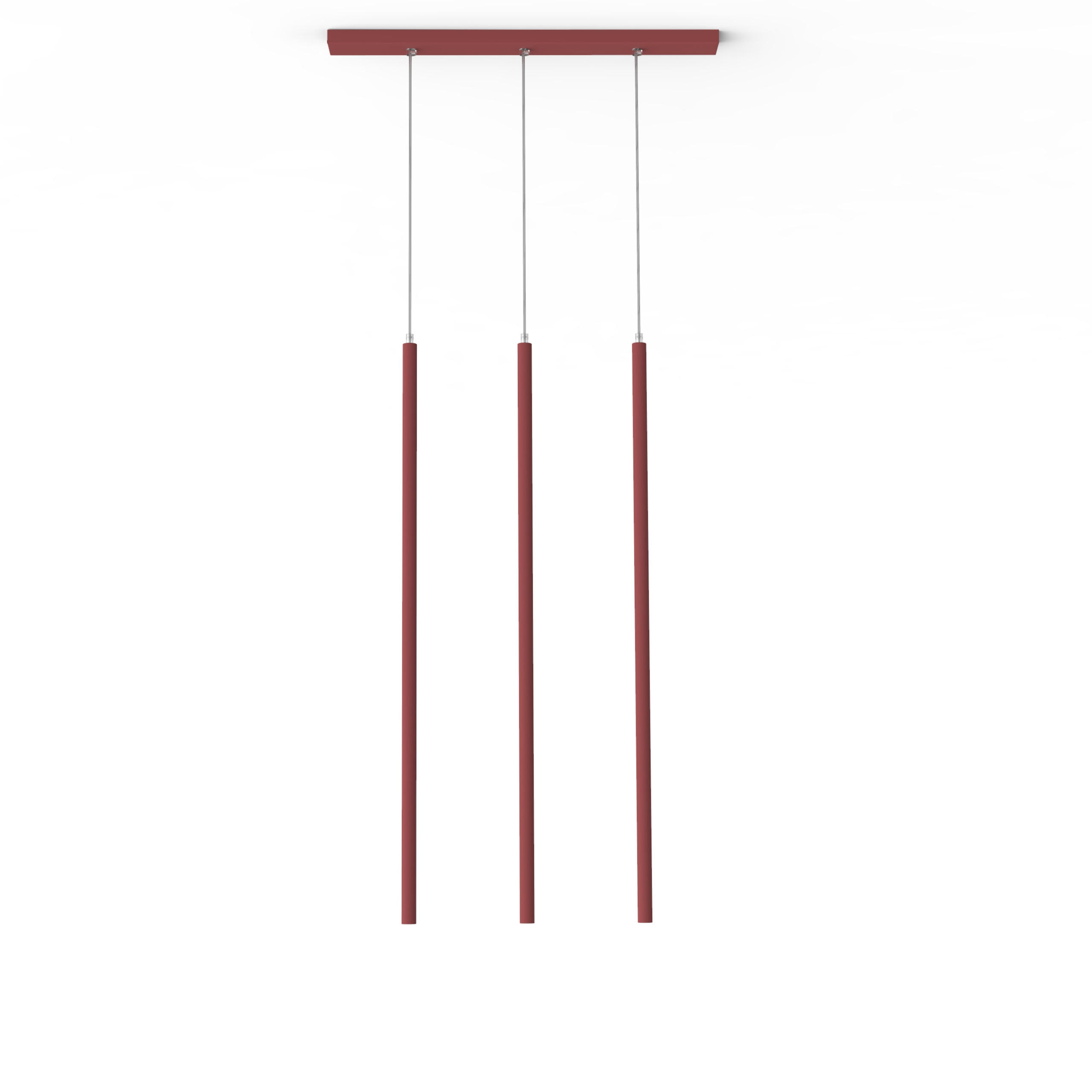 LED-HÄNGELEUCHTE - Rot, Metall (6/70/100cm) - Lumicom