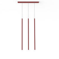 LED-HÄNGELEUCHTE - Rot, Metall (6/70/100cm) - Lumicom