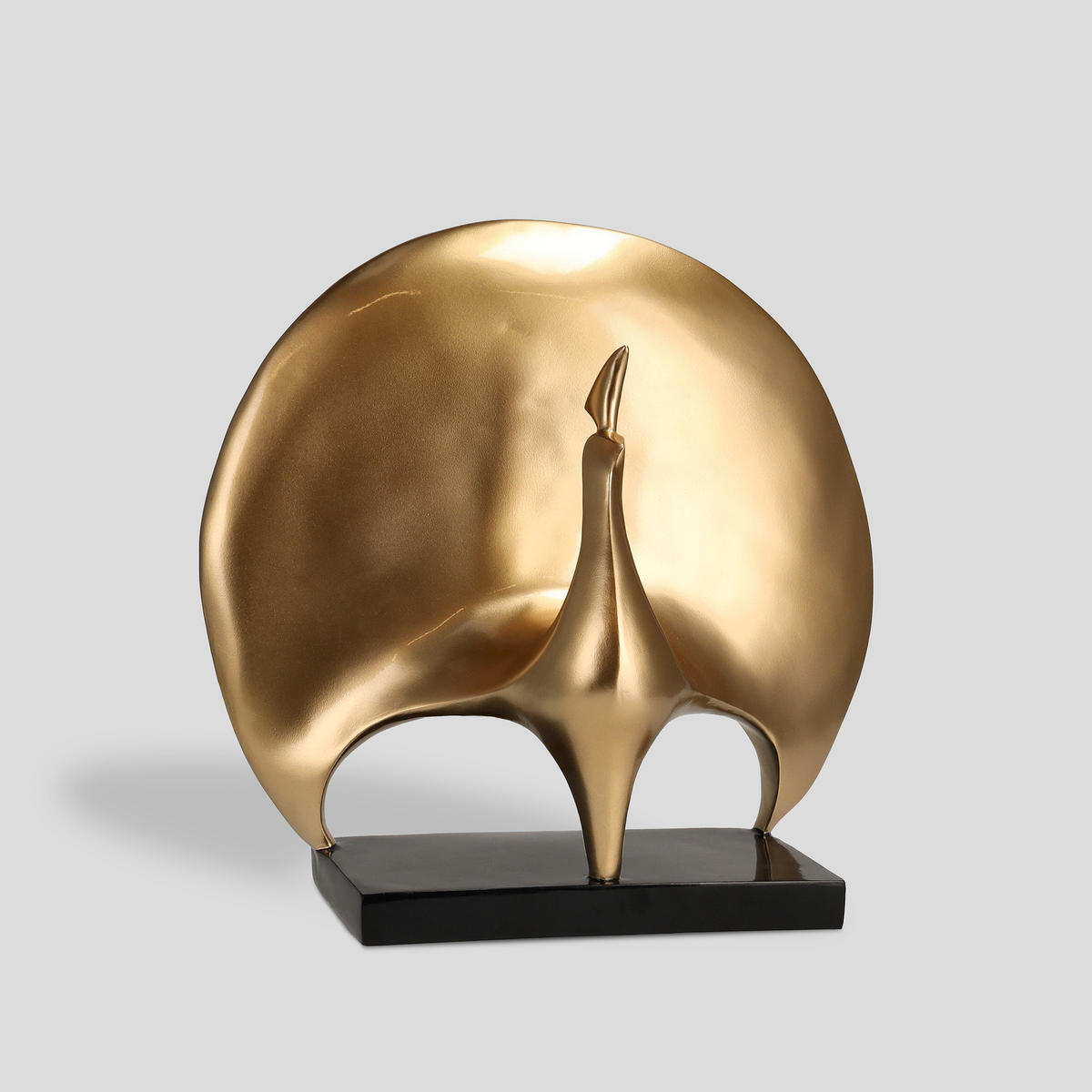 DEKOFIGUR Pavona - Goldfarben, Kunststoff (16/32/33.5cm) - home&you