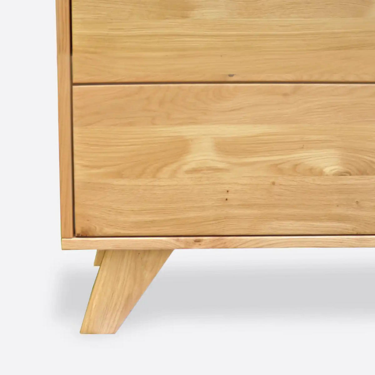 KOMMODE mit Schubladen aus Eichenholz NESS - Eichefarben, Holz (120/90/45cm) - Rawood Furniture