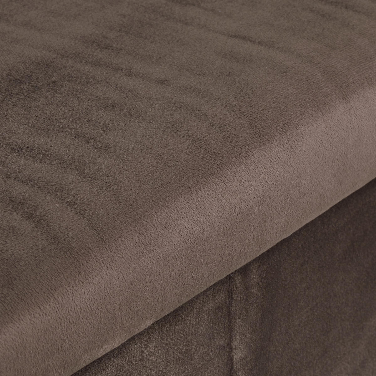 SITZBANK - Braun, Holzwerkstoff/Textil (77/38/39cm) - Relaxdays