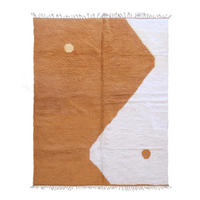 BERBERTEPPICH schlicht Wolle 258x 347 cm - Orange, Naturmaterialien (258/347cm) - AFK Living