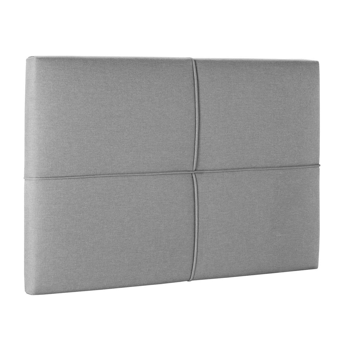 KOPFTEIL Sicilia 90x60 cm Grau - Grau, Textil (6/90/90cm) - VS Venta-stock
